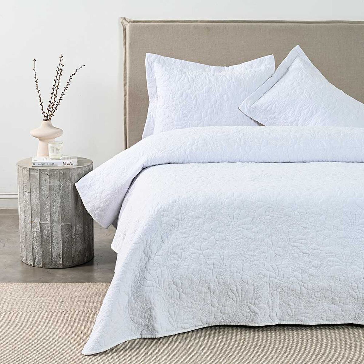 Quilt Royal Supreme 2 Plazas Garden White