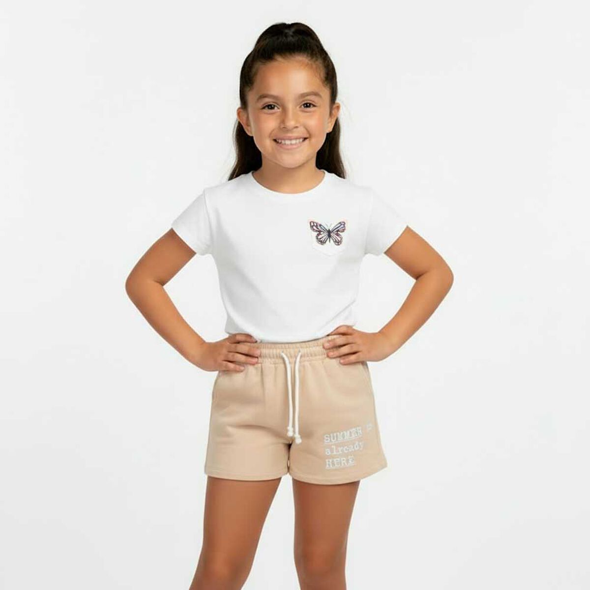 Polera Manga Corta Niña Chess