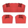 Juego de Living A&M Home Leonol 3,1,1 Cuerpos Burdeo