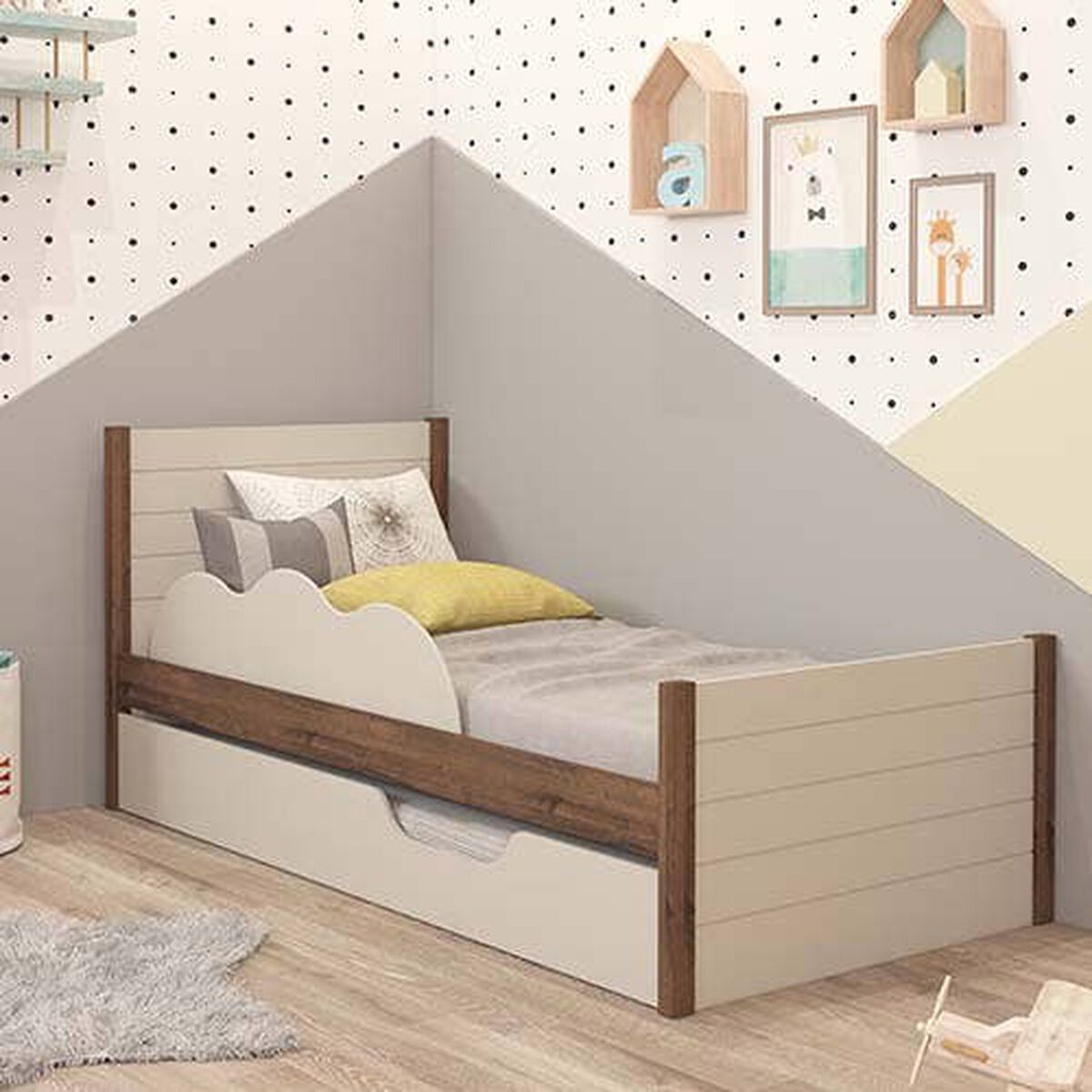 Base para Cama Nido Decocasa 1 Plaza Elza