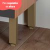 Despensa Roca Macadamia 3 Puertas Grafito