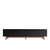 Rack TV Decocasa Flyn Hasta 75" Negro