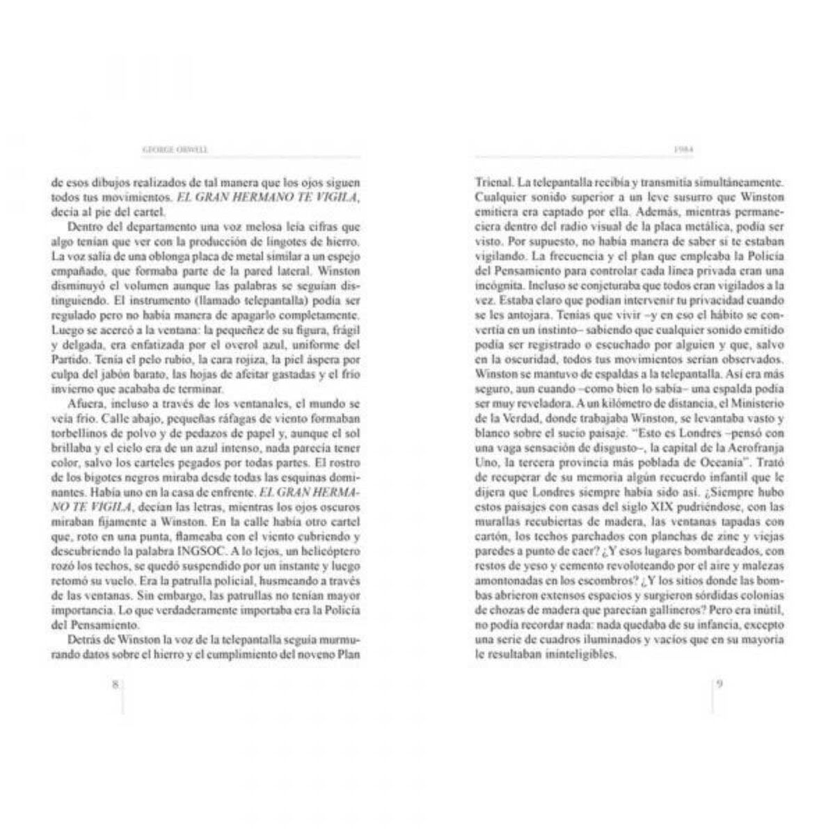 Libro 1984 George Orwell Editorial Zig-Zag