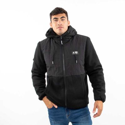 Polerón Hombre Icono Negro, Oliva