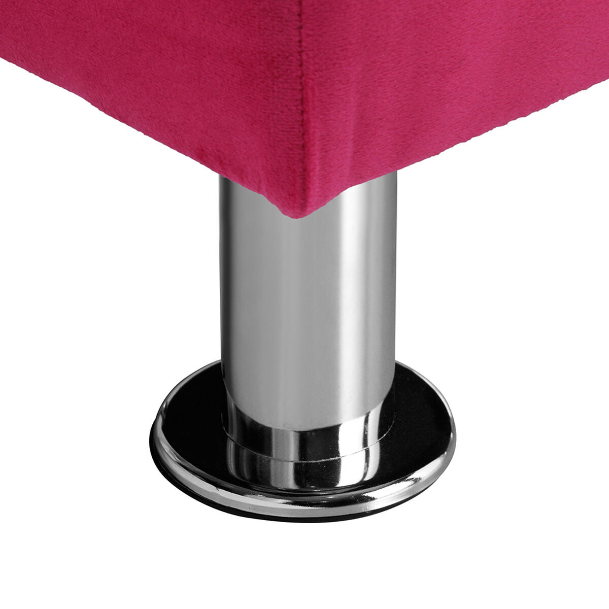 Banqueta Felpa Bodevir Lisboa 2 Cuerpos Fucsia