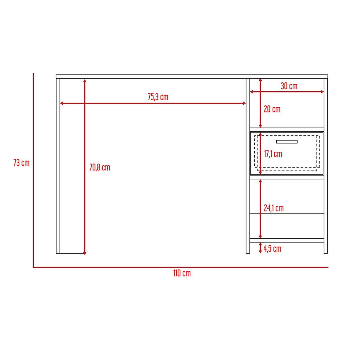 Escritorio TuHome Office 12 Rovere