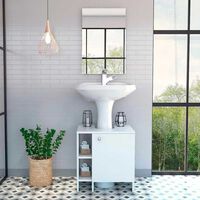 Combo Mueble Lavamanos + Espejo TuHome My Bath Blanco