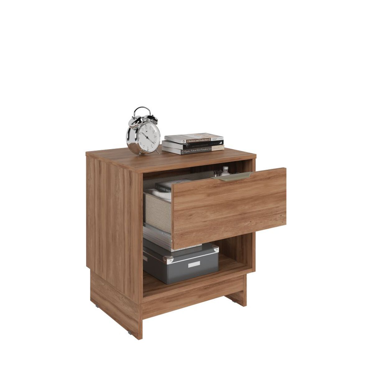 Velador Roca Fit 1 Cajón Canela