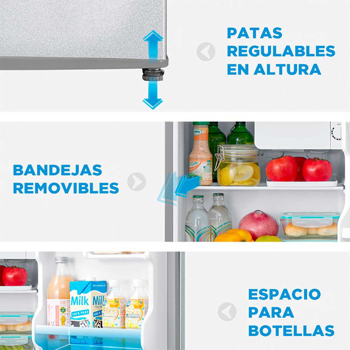 Frigobar Midea MDRD86FGE50 43 lts.