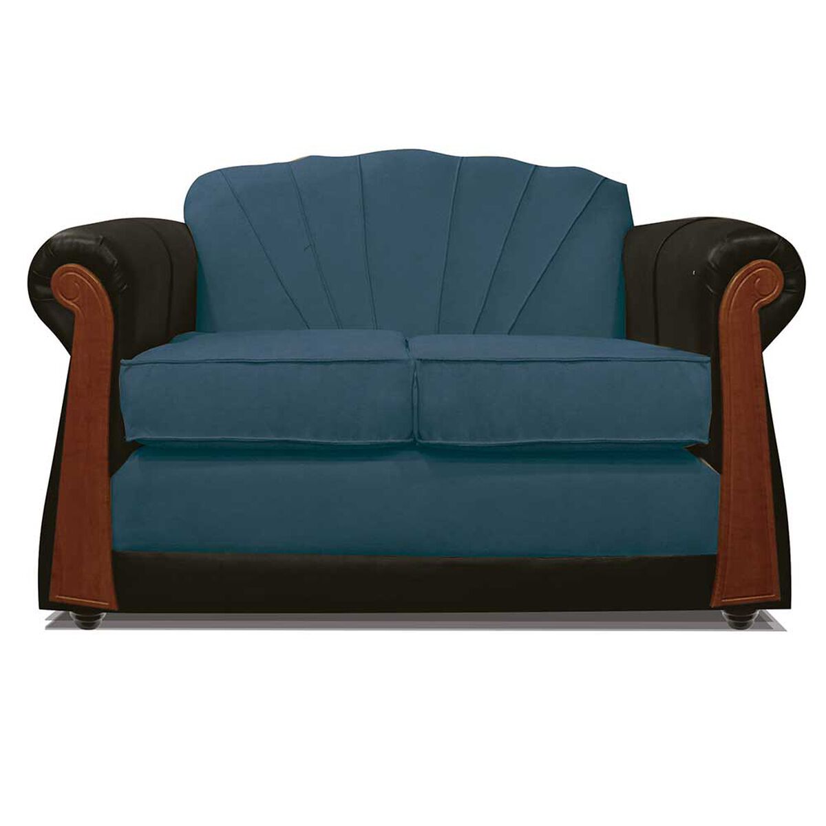 Juego de Living Elegant Detail Marsella Sofá 3 Cuerpos + Sofá 2 cuerpos + Sillón 1 Cuerpo Azul