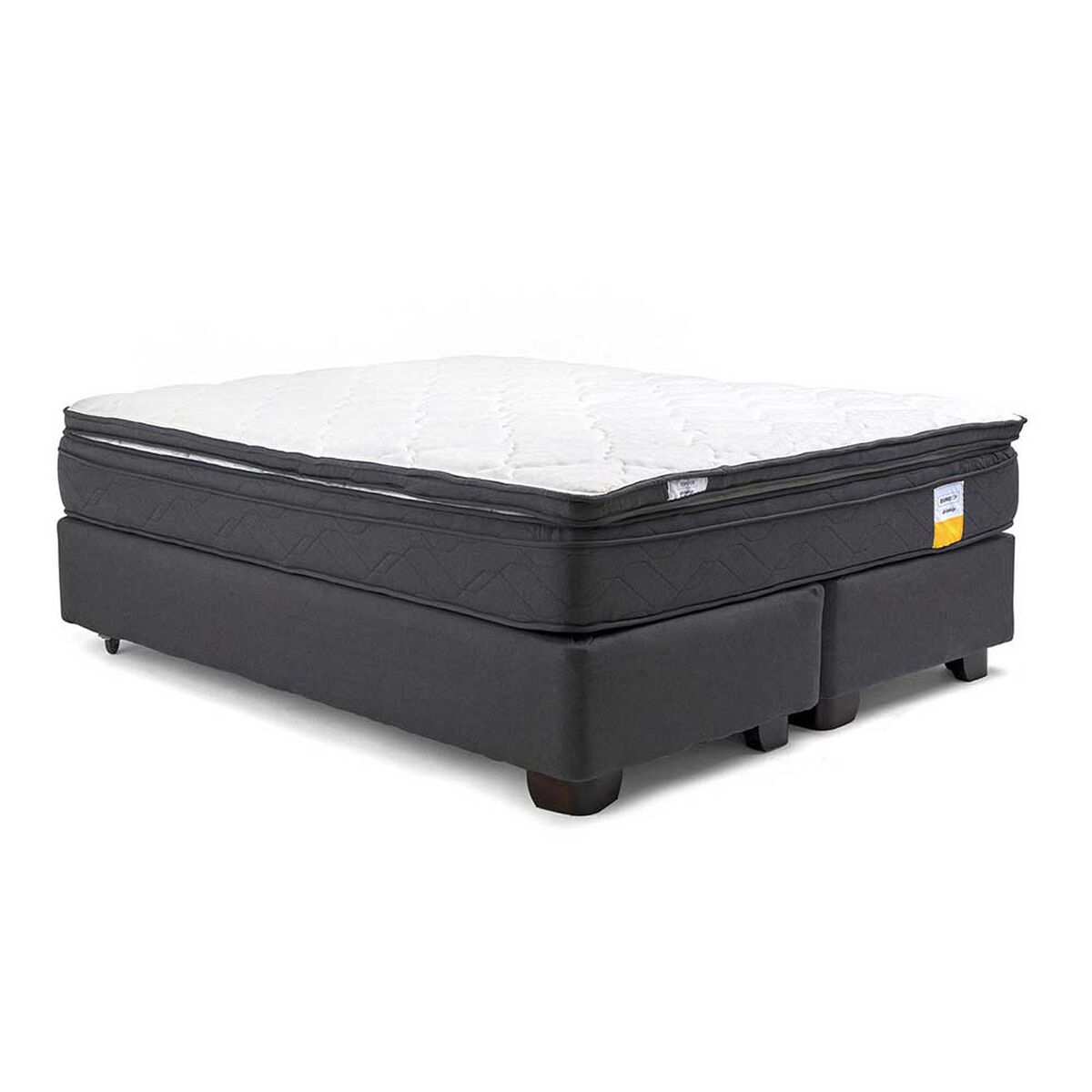 Cama Americana Drimkip Base Dividida 2 Plazas Eurotop + Topper