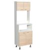 Combo Mueble Microondas + Optimizador TuHome Kitchen Rovere Blanco