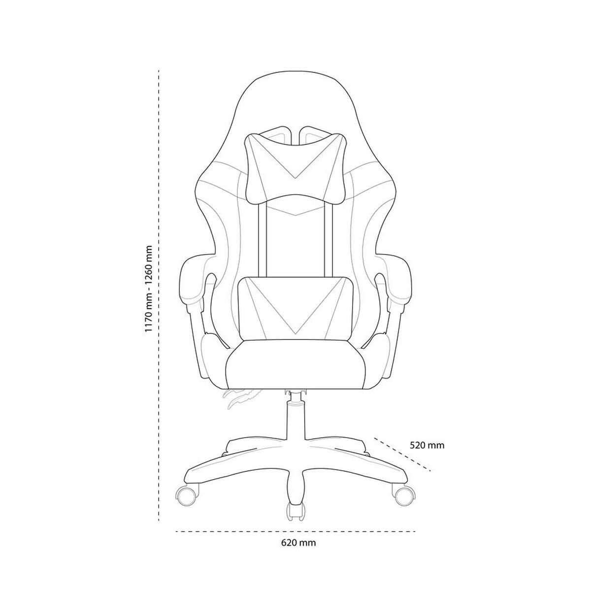 Silla Gamer Home Mobili Fornite Negro