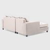Sofá Seccional Izquierdo Living Factory Milan 3 Cuerpos Beige