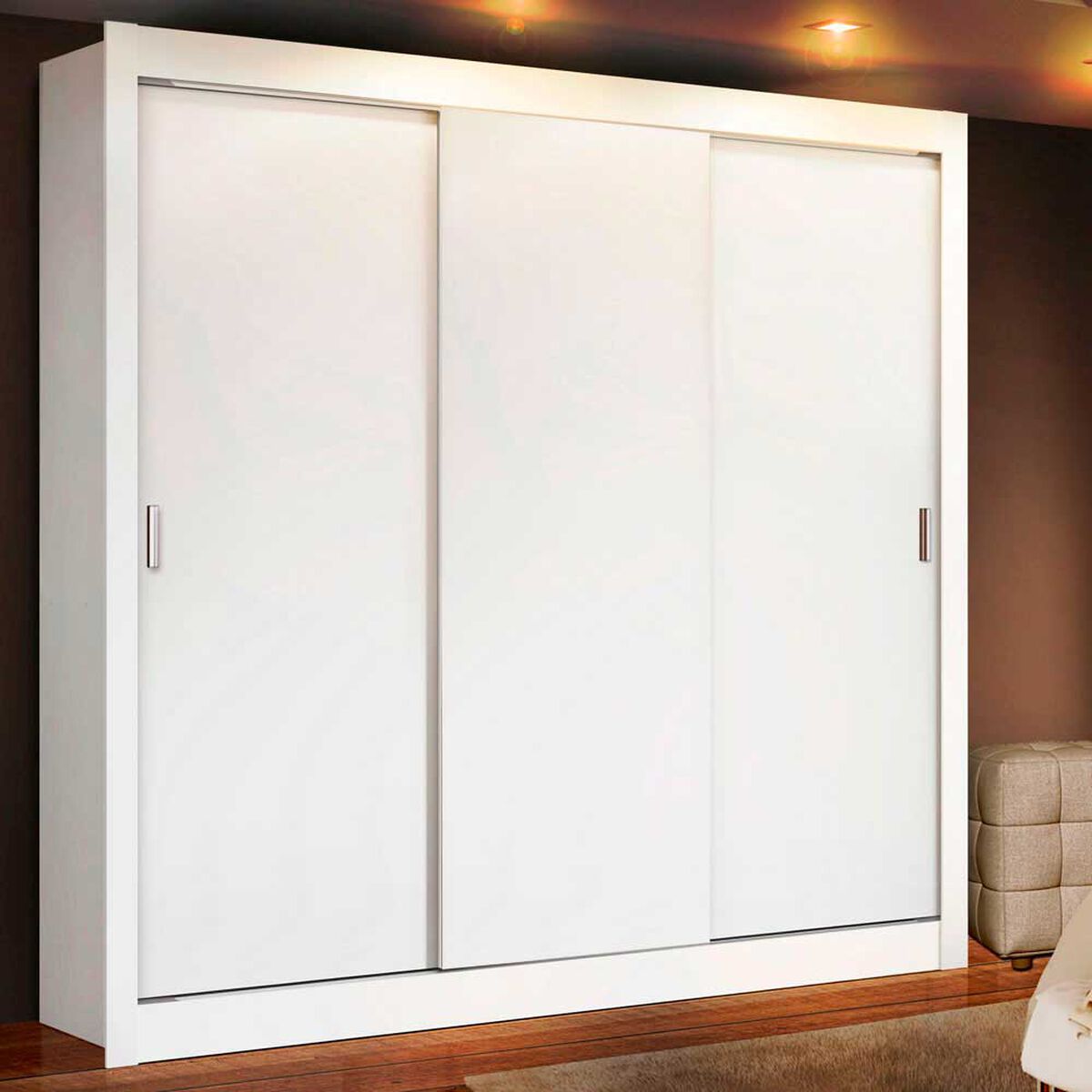 Closet Vekkahome Monaco 3 Puertas Blanca