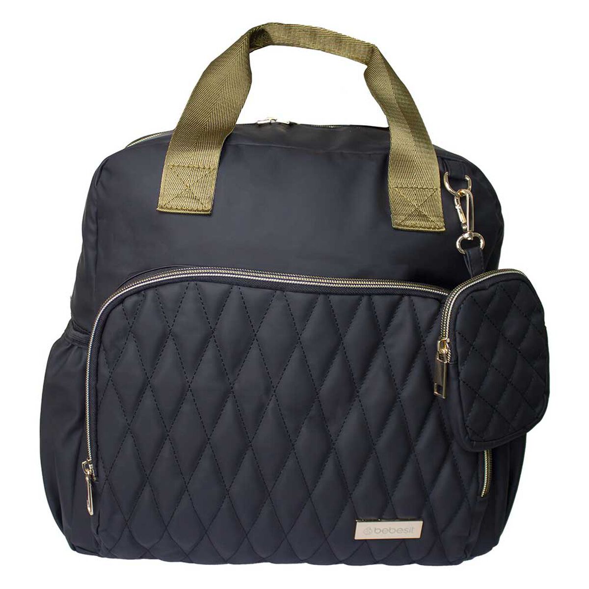 Mochila Maternal&nbsp;Pa&ntilde;alera Black Gold Bebesit