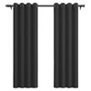 Cortina Blackout Vincenzi Tela 140 x 220 cm Gris Grafito