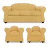 Juego de Living Elegant Detail Marsella Sofá 3 Cuerpos + Dos Sillones 1 Cuerpo Beige