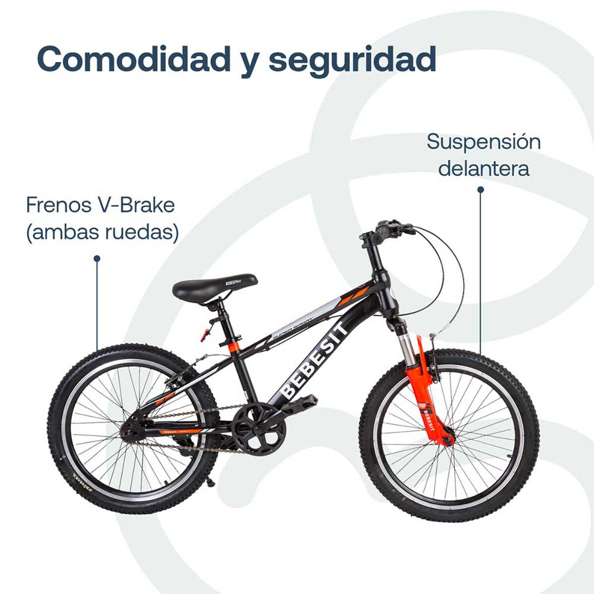 Bicicleta Kyson 20 Roja Bebesit