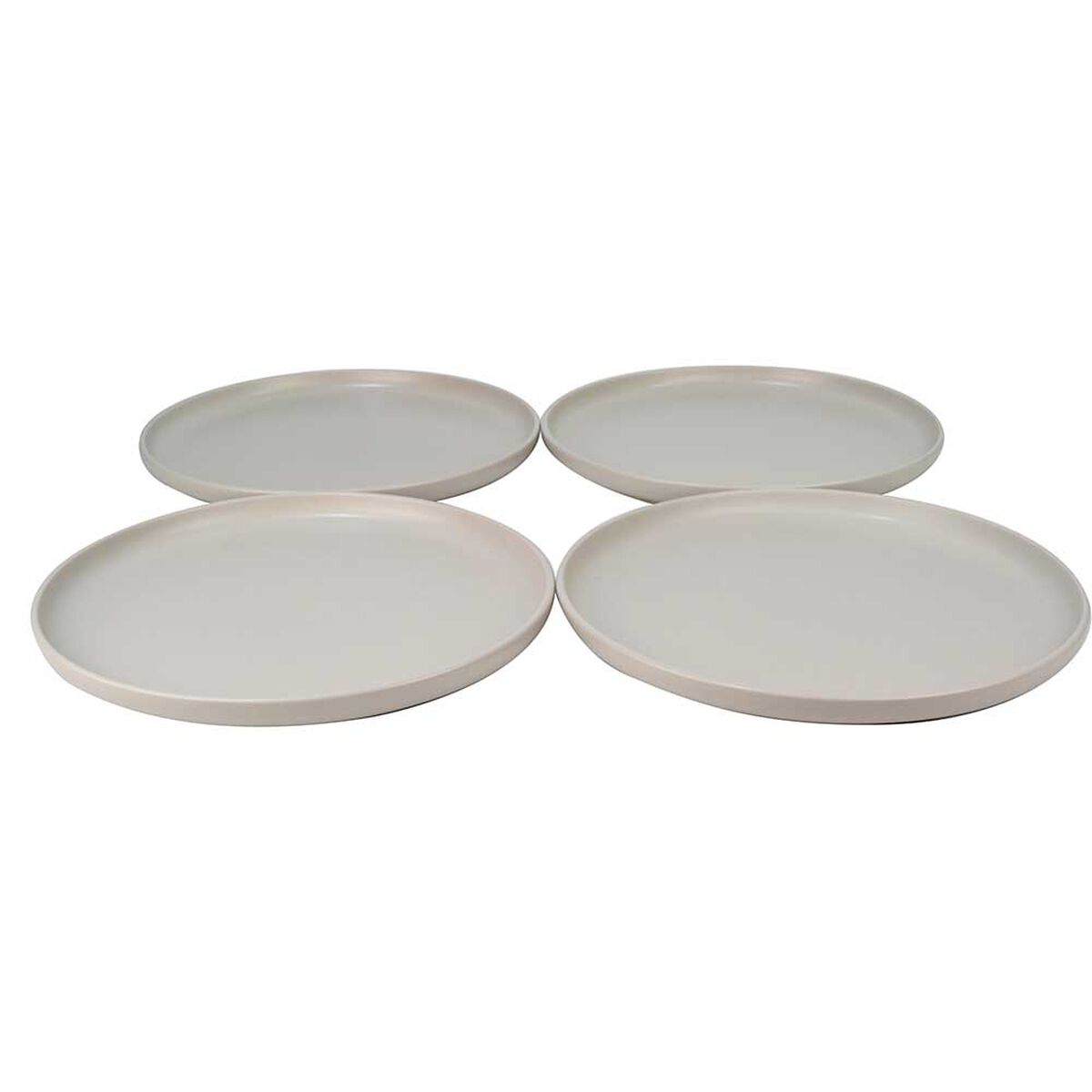 Set 4 Platos Base Doral Porto Servo Crema