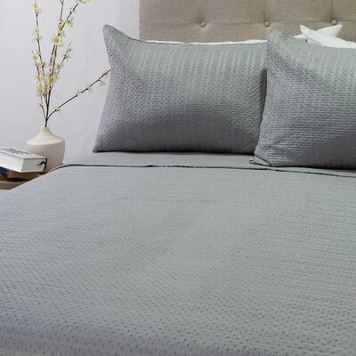 Imagen 2 del producto Quilt Doral King Liso Deluxe Gris