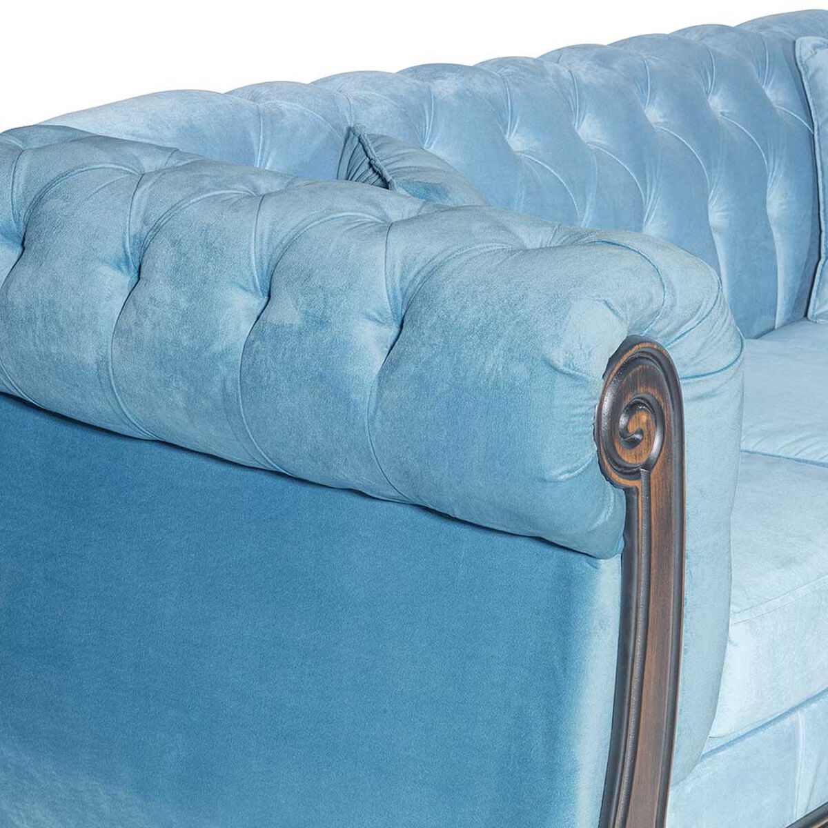 Sofá Muebles M&E Paris 3 Cuerpos Turquesa
