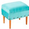 Pouf Bodevir Provenza Tacha Felpa 04 Turquesa 