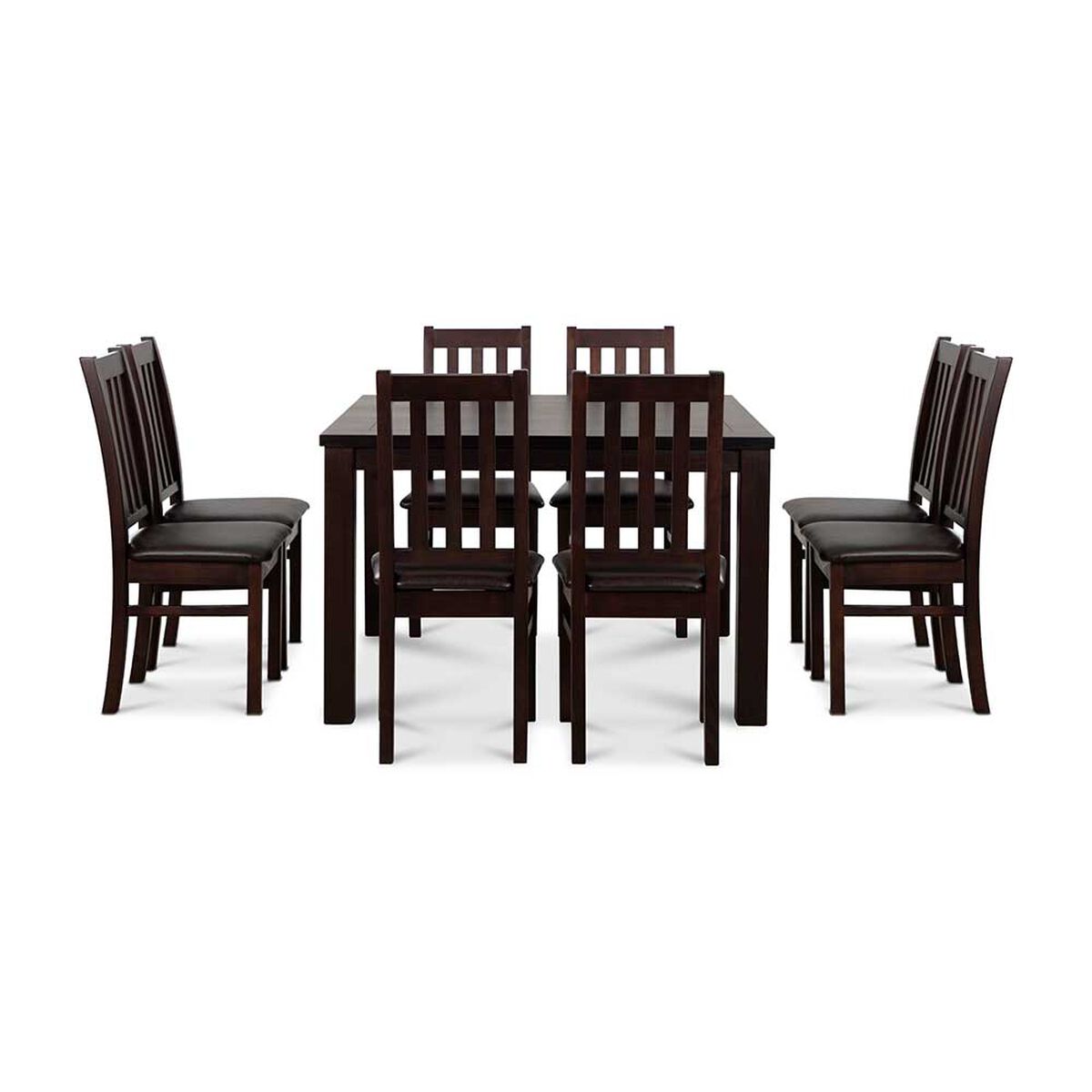 Juego de Comedor CIC Ñuble Chocolate 8 Sillas
