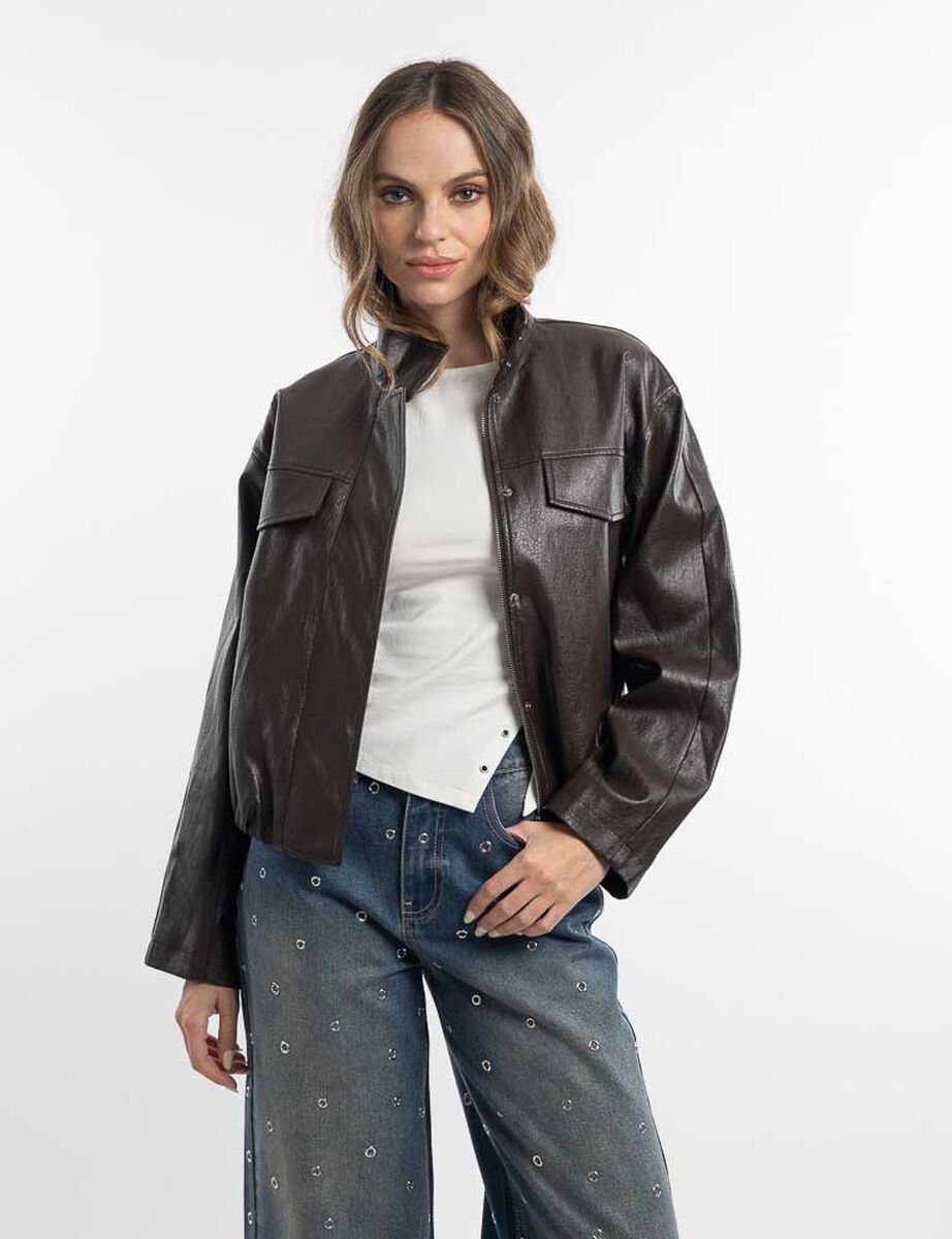 Chaqueta Ecocuero Mujer Soviet