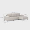 Seccional Daniels KM2315RIV 4 Cuerpos Ivory