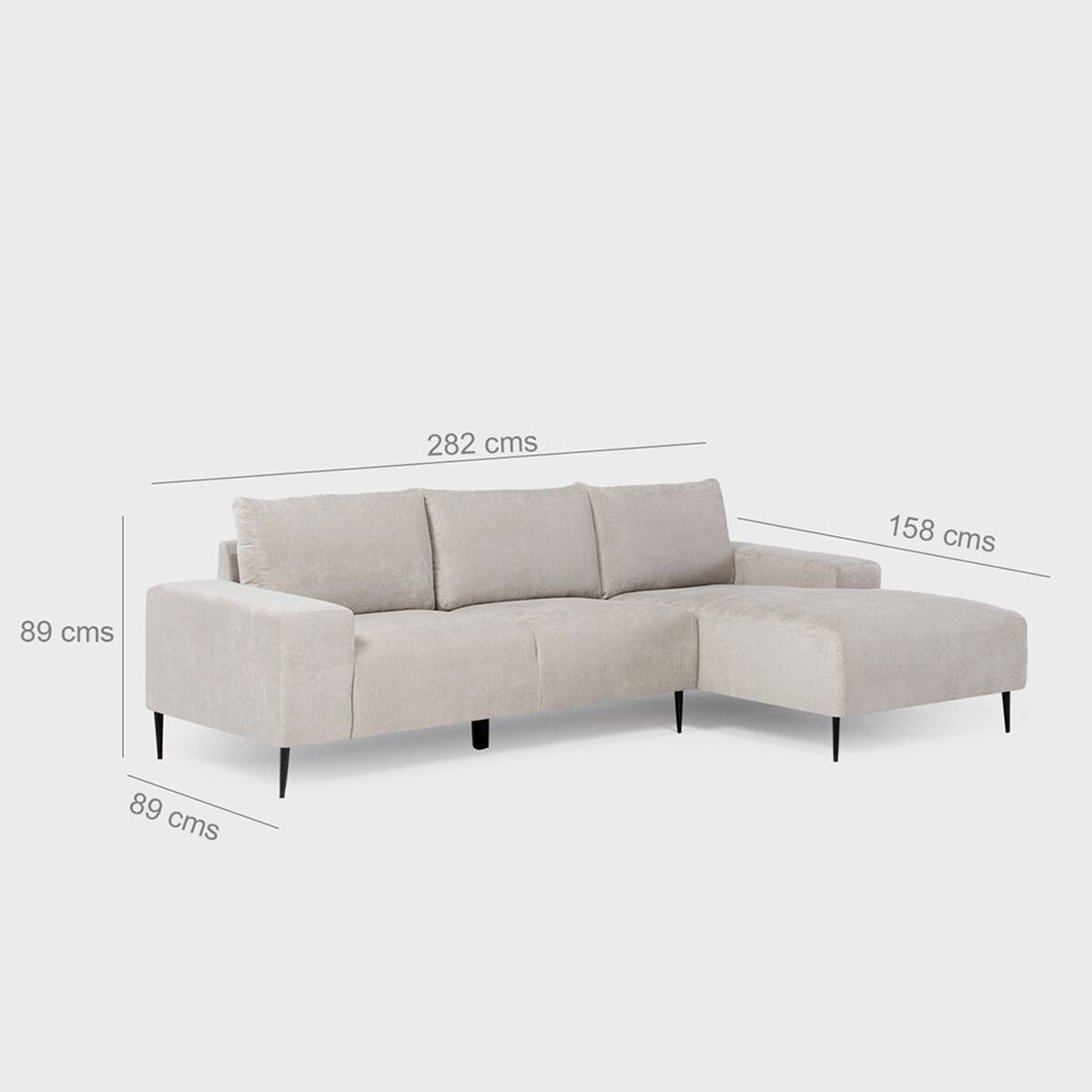 Seccional Daniels KM2315RIV 4 Cuerpos Ivory