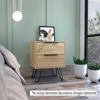 Velador TuHome Concept D Duna Wengue 2 Cajones