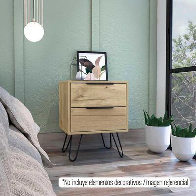 Velador TuHome Concept D Duna Wengue 2 Cajones