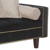 Futón Black Factory Vanguardia 3 Cuerpos Negro Beige