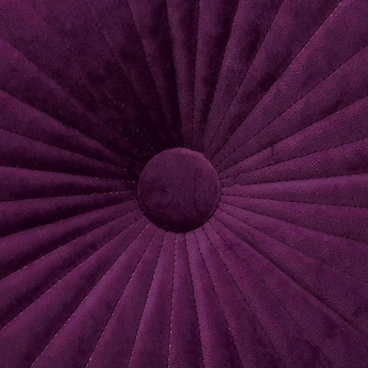 Cojín Velvet con Botón Redondo Dreams Morado Diámetro 40 cm