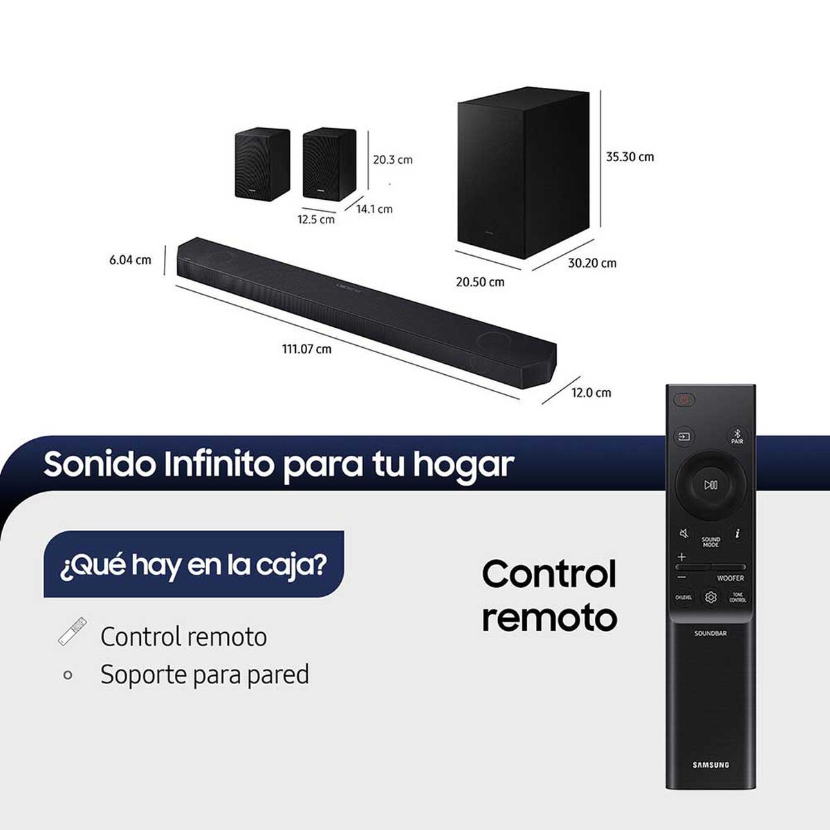 Soundbar Samsung HW-Q700D/ZS Negro