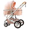 Coche Cuna Moisés con Accesorios Lubabycas Rosado