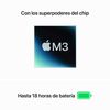 Macbook Air Apple MRYM3CI/A Chip M3 8GB 256GB SSD 15,3" Gris Espacial