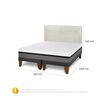 Cama Europea CIC Base Dividida 2 Plazas Balance + Respaldo Milan Alpino