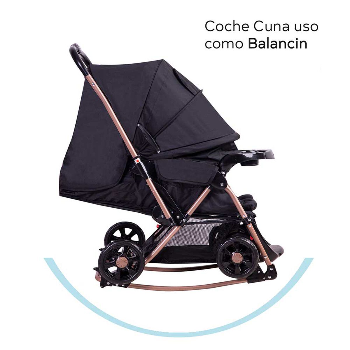 Coche Balancin Dorado Bebesit