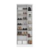Zapatero Home Mobili Duetto 1 Puerta con Espejo Blanco