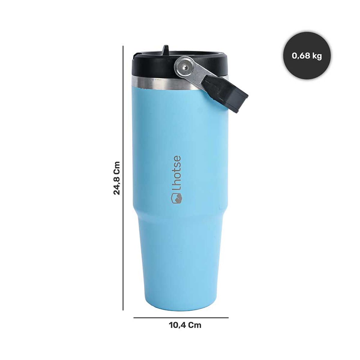 Botella Térmica Insulada Travel Mug 900ml Blue Lhotse