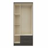 Clóset Vekkahome Pequim 3 Puertas 2 Cajones Negro