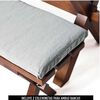 Juego de Comedor Latam Home Sevilla Segovia 2 Sillas + 2 Bancas Lino Gris Claro