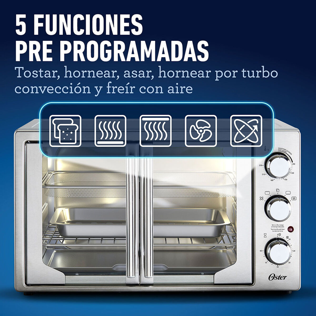 Horno con Freidora de Aire Oster TSSTTVFDMAF052 42 lts.
