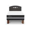 Cama Europea CIC Base Normal 1,5 Plazas Ortopedic + Respaldo Gales