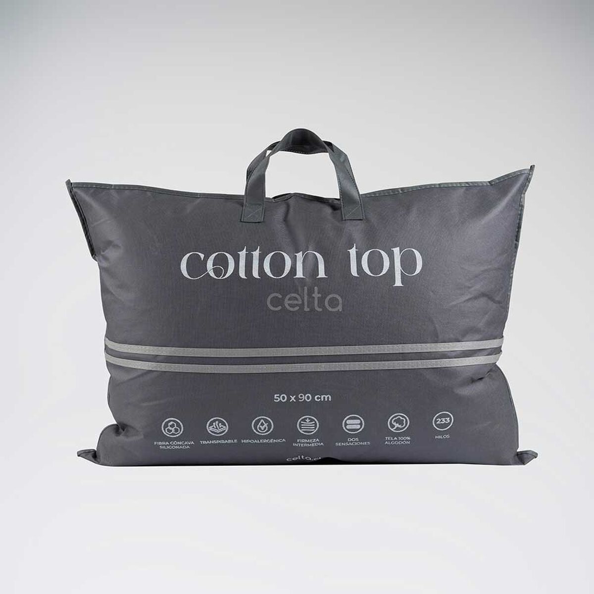 Cama Europea Celta Base Dividida 2 Plazas Cotton Organic + Respaldo + 2 Veladores