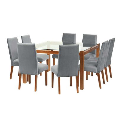 Imagen 1 del producto Juego de Comedor Latam Home Barcelona 8 Sillas Gris