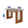 Juego de Comedor Decocasa Valentina 4 Sillas Off White
