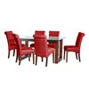 Juego de Comedor Latam Home Pamplona Salamanca 6 Sillas Lino Blanco